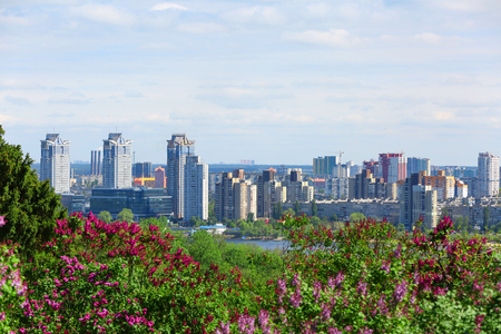 Beautiful view on cityの写真素材