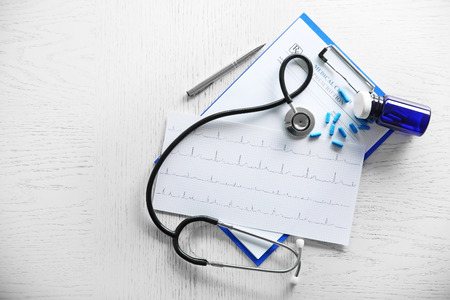 Medical equipment. Cardiogram concept