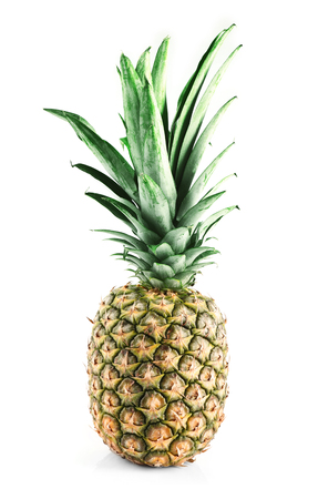 Pineapple, isolated on whiteの写真素材