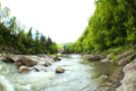 Magnificent mountain river, close upの写真素材