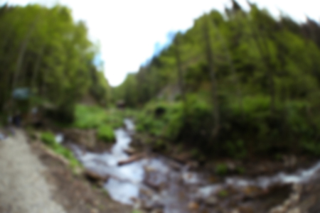 Magnificent mountain river, close upの写真素材