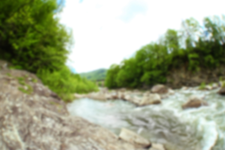 Magnificent mountain river, close upの写真素材