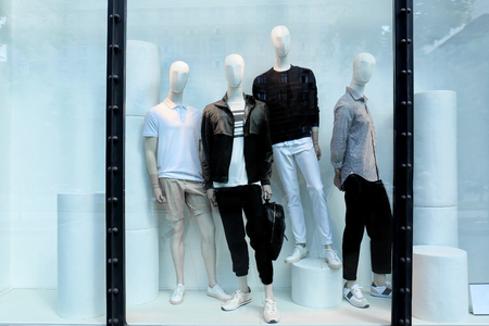 View of fashion storeの写真素材