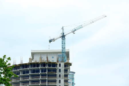 Construction of new buildingの写真素材