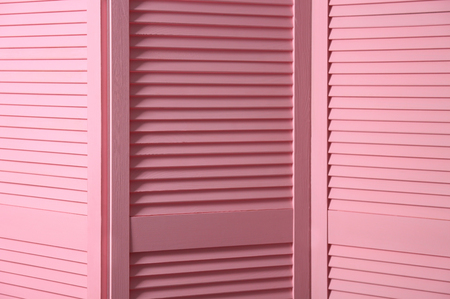 Pink folding screen, closeupの写真素材
