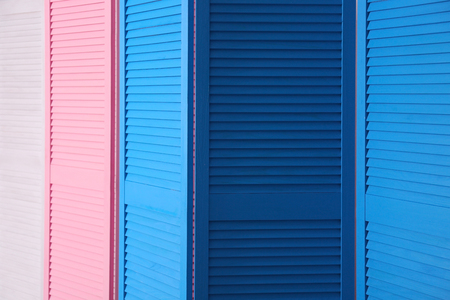 Color folding screens, closeupの写真素材