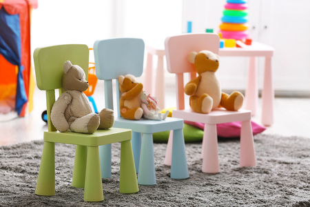Interior of colorful playing room for kidsの写真素材