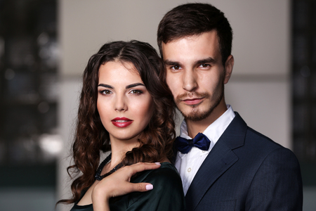 Elegant couple, outdoorの写真素材