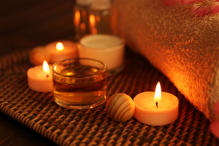 Composition of spa treatmentsの写真素材