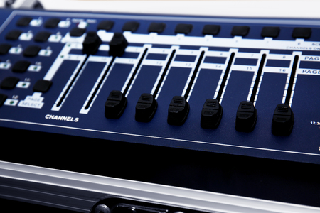 Sound mixer, close up