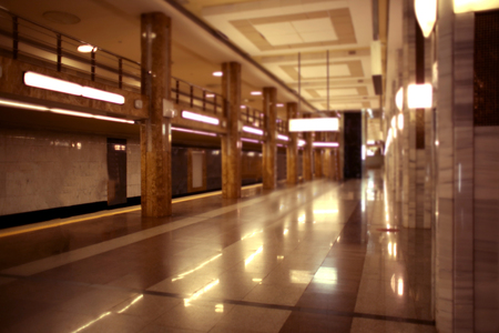 Modern underground stationの写真素材