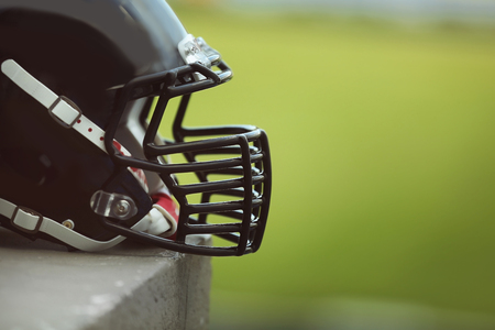 Rugby helmet, closeupの写真素材