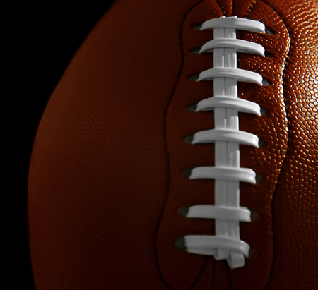 Rugby ball, closeupの写真素材