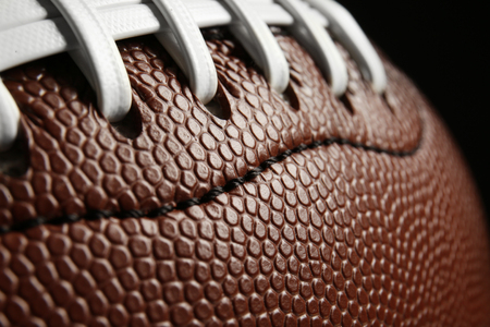 Rugby ball, closeupの写真素材