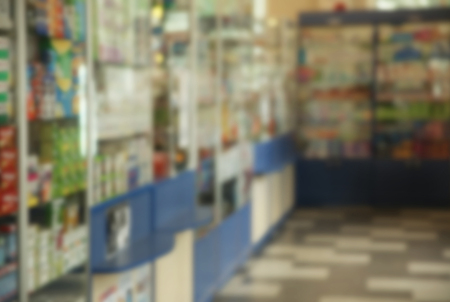 Blurred pharmacy drugstore backgroundの写真素材