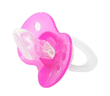 Baby dummy on white background
