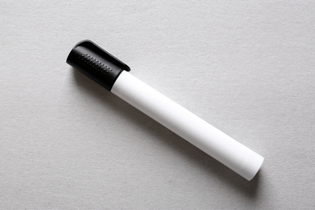 Black felt pen on light backgroundの写真素材