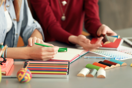 Young creative designers working at officeの写真素材