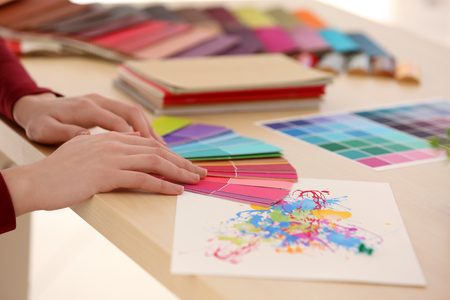 Young creative designer working at officeの写真素材