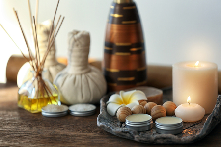 Beautiful spa composition, closeupの写真素材