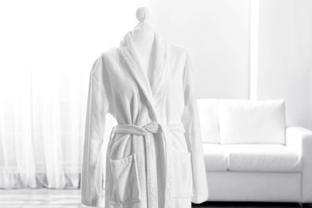 Spa bathrobe on mannequinの写真素材