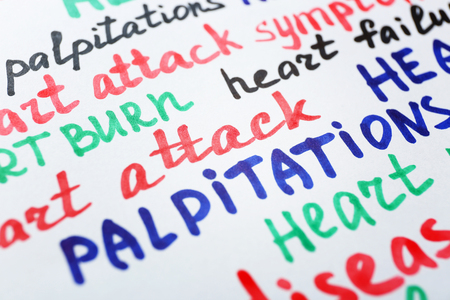 Heart attack medical message backgroundの写真素材