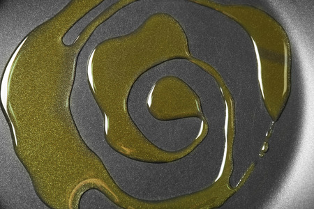 Pan with oil, closeupの写真素材