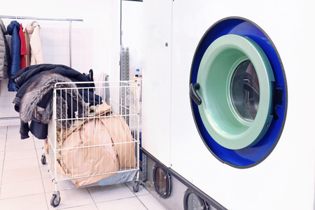 Washing machine at dry-cleaningの写真素材