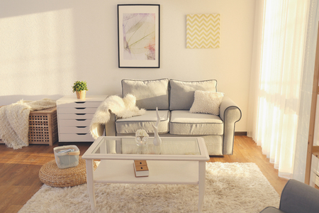 Modern interior of living roomの写真素材