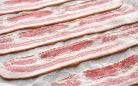 Strips of bacon, closeup