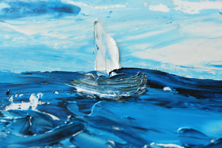 Beautiful oil painting, closeup