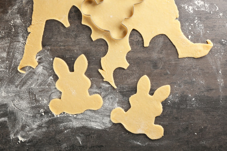 Preparation of Easter cookiesの写真素材