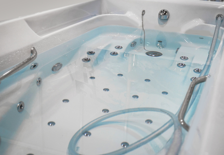 Hot tub bath in modern spa center