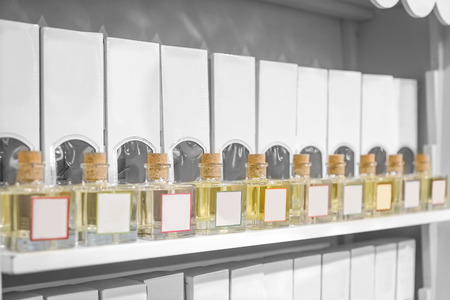 Different cosmetics in modern shopの写真素材