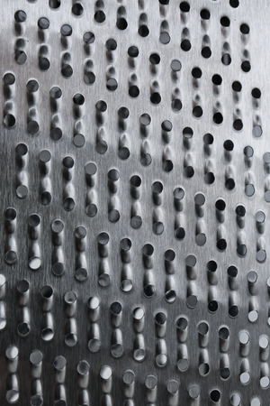 Closeup view of metal graterの写真素材