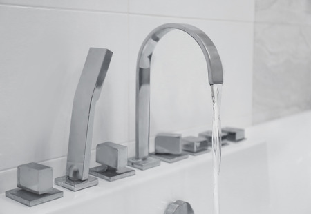 Hydro massage bath in modern spa centerの写真素材