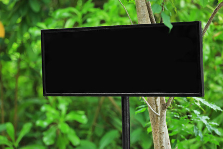 Blank board outdoors