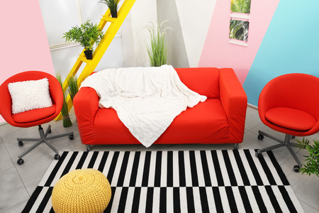 Interior of beautiful modern roomの写真素材