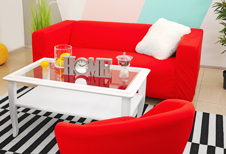 Interior of beautiful modern roomの写真素材