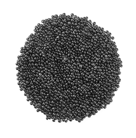 Heap of healthy lentils isolated on white background