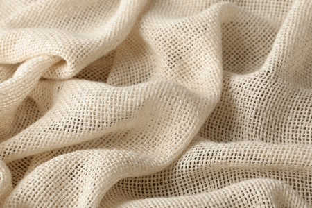 Hemp cloth, close upの写真素材