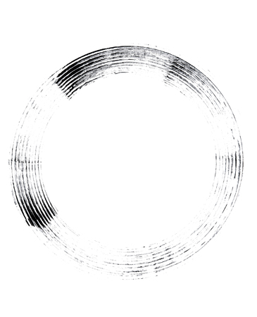 Black mascara brush stroke, isolated on whiteの写真素材
