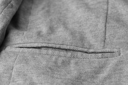 Pocket on elegant male suit, closeupの写真素材