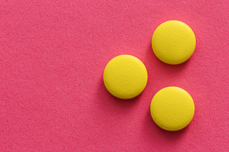 Pills on color backgroundの写真素材