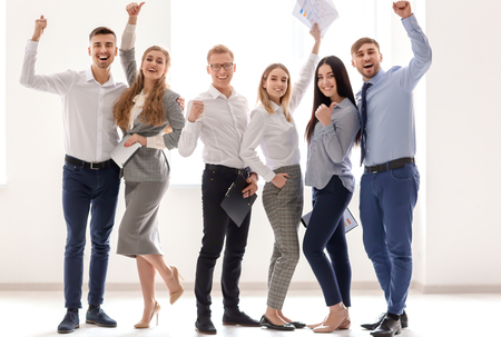Group of business team in officeの写真素材