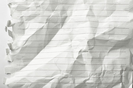 Sheet of crumpled paper, closeupの写真素材