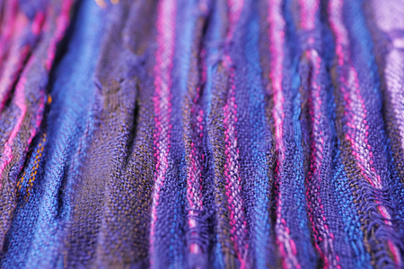 Texture of color fabric, closeup