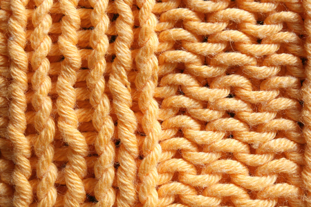 Knitted fabric texture, closeupの写真素材