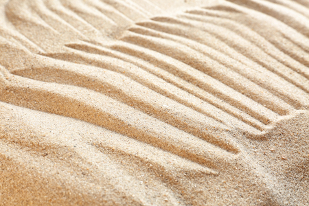 Sand with pattern, closeupの写真素材