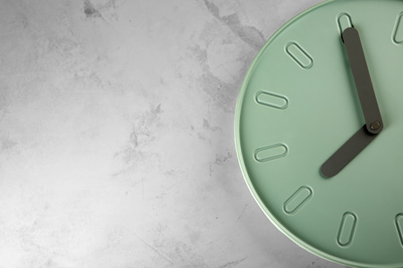 Clock on light background. Time management concept